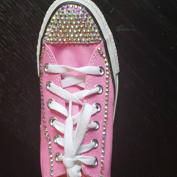 PINK SWAROVSKI CRYSTAL CONVERSE - Picture 3 of 3